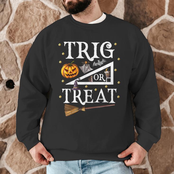Trig Or Treat Shirt Halloween Math Teacher School College Men Women Kids Men Graphic Sweatshirt, novelty gifts, funny gifts