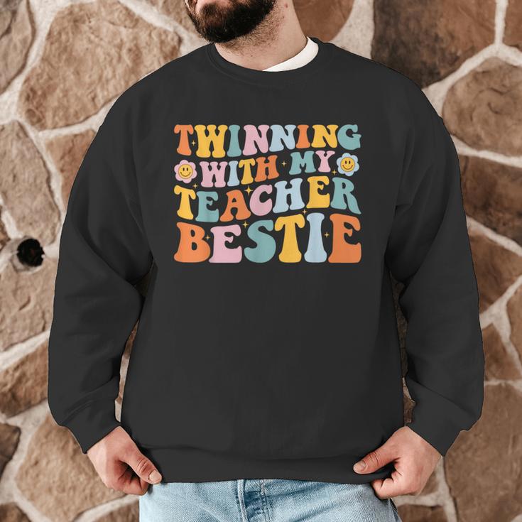 Twinning With My Teacher Bestie Twin Day Matching For Men Women Kids Men Graphic Sweatshirt, novelty gifts, funny gifts