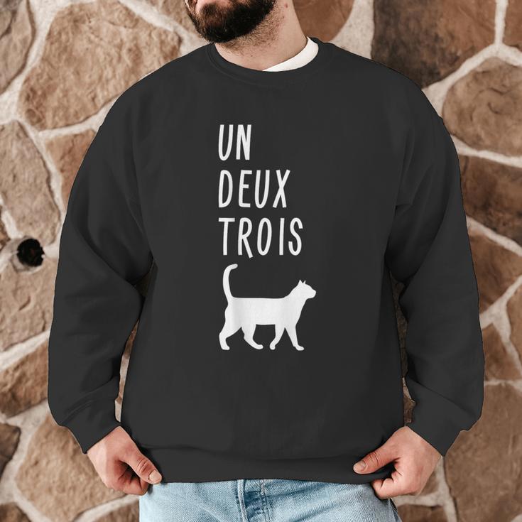 Un Deux Trois Cat Shirt French Teacher Men Graphic Sweatshirt, novelty gifts, funny gifts Un Deux Trois Cat Shirt French Teacher Men Graphic Sweatshirt, novelty gifts, funny gifts