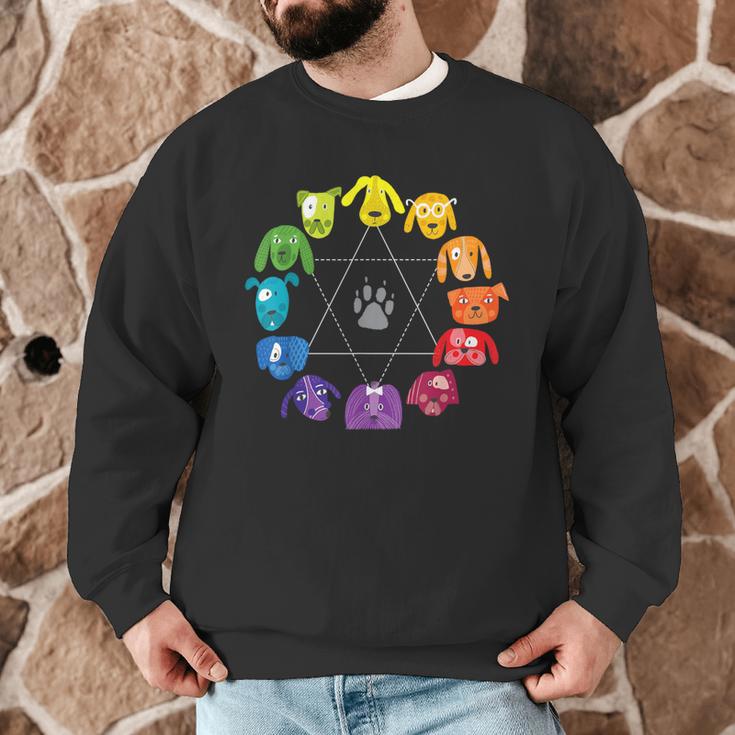Unique For Artists By ADS Color Wheel Educational Art Teacher Dog Themed Artist Small Men Graphic Sweatshirt, novelty gifts, funny gifts Unique For Artists By ADS Color Wheel Educational Art Teacher Dog Themed Artist Small Men Graphic Sweatshirt, novelty gifts, funny gifts