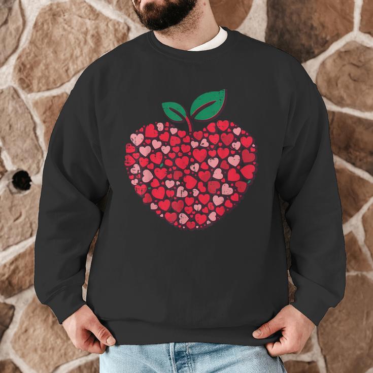 Valentines Day Teacher Hearts Apple Love Teach Women Men Men Graphic Sweatshirt, novelty gifts, funny gifts Valentines Day Teacher Hearts Apple Love Teach Women Men Men Graphic Sweatshirt, novelty gifts, funny gifts