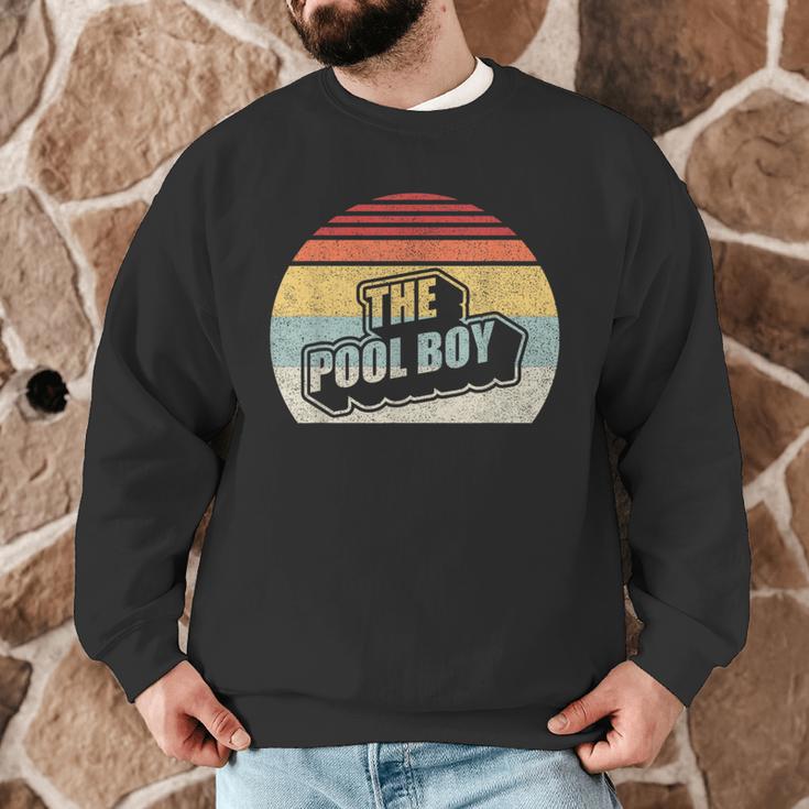 Vintage Retro The Pool Boy Men Graphic Sweatshirt, novelty gifts, funny gifts