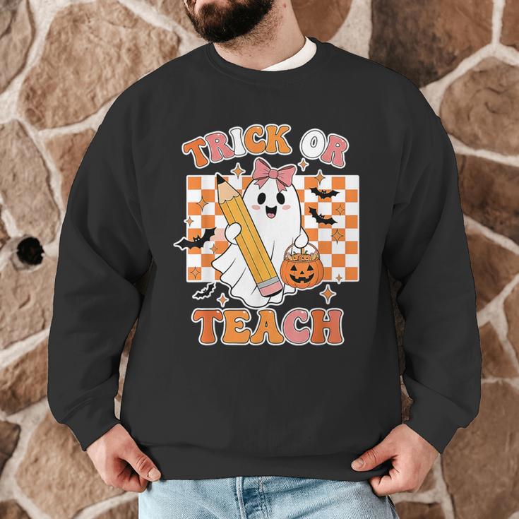 Vintage Teacher Shirt Women Trick Or Teach Halloween Men Graphic Sweatshirt, novelty gifts, funny gifts Vintage Teacher Shirt Women Trick Or Teach Halloween Men Graphic Sweatshirt, novelty gifts, funny gifts