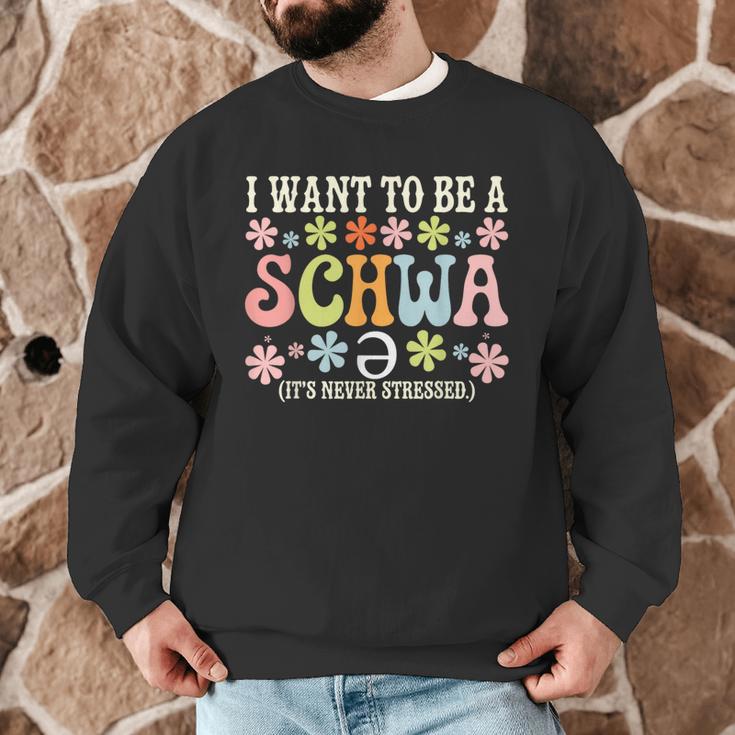 I Want To Be A Schwa It's Never Stressed Reading Teacher Men Graphic Sweatshirt, novelty gifts, funny gifts I Want To Be A Schwa It's Never Stressed Reading Teacher Men Graphic Sweatshirt, novelty gifts, funny gifts