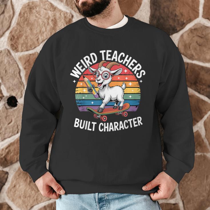 Weird Teachers Build Character Teacher Men Graphic Sweatshirt, novelty gifts, funny gifts Weird Teachers Build Character Teacher Men Graphic Sweatshirt, novelty gifts, funny gifts
