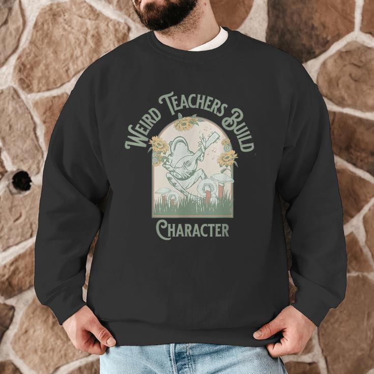 Weird Teachers Build Character- Teacher's Day Men Graphic Sweatshirt, novelty gifts, funny gifts Weird Teachers Build Character- Teacher's Day Men Graphic Sweatshirt, novelty gifts, funny gifts