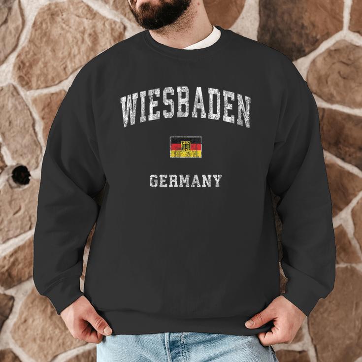 Wiesbaden Germany Vintage Athletic Sports Men Graphic Sweatshirt, novelty gifts, funny gifts