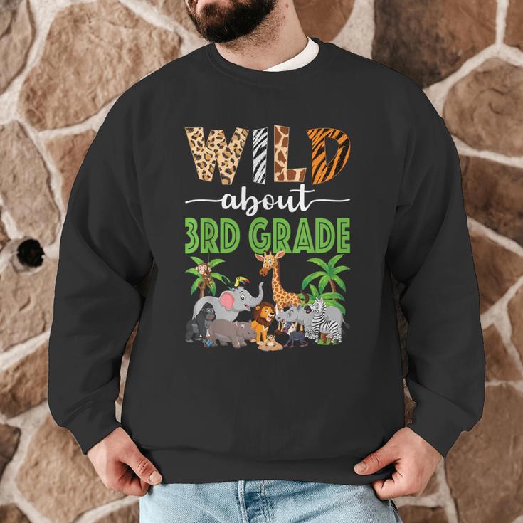 Wild About 3rd Grade Teacher Student Third Grade Zoo Safari Men Graphic Sweatshirt, novelty gifts, funny gifts Wild About 3rd Grade Teacher Student Third Grade Zoo Safari Men Graphic Sweatshirt, novelty gifts, funny gifts