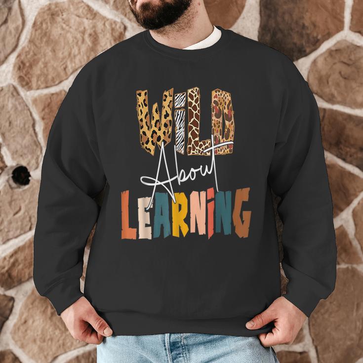 Wild About Learning Teacher Back To School Teaching Men Graphic Sweatshirt, novelty gifts, funny gifts Wild About Learning Teacher Back To School Teaching Men Graphic Sweatshirt, novelty gifts, funny gifts