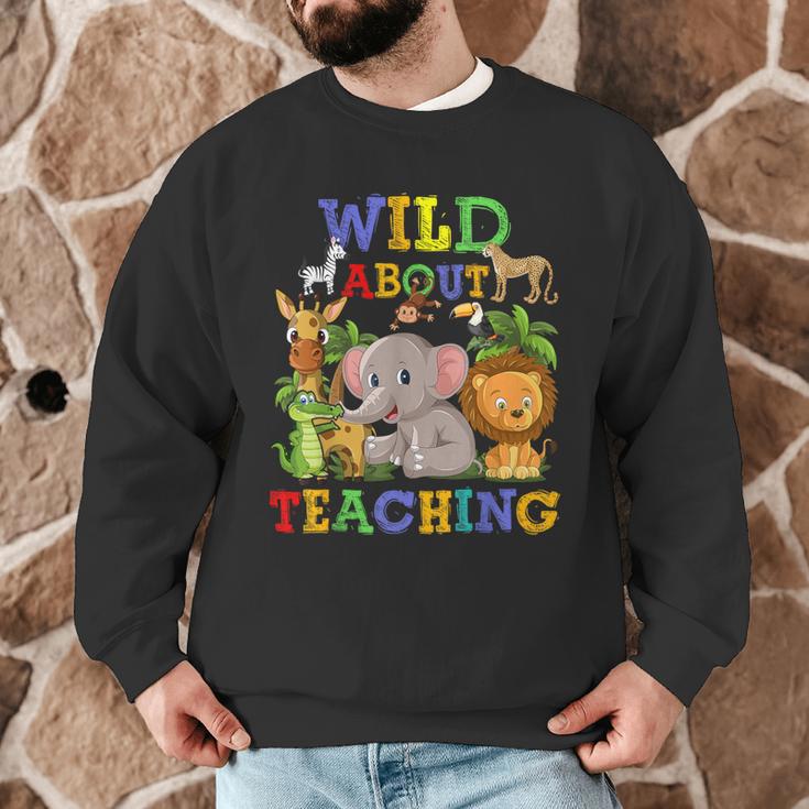 Wild About Teaching Safari Jungle School Teacher Men Graphic Sweatshirt, novelty gifts, funny gifts Wild About Teaching Safari Jungle School Teacher Men Graphic Sweatshirt, novelty gifts, funny gifts