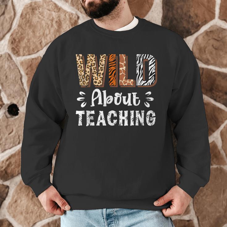 Wild About Teaching Teacher Lover Animals Leopard Zebra Men Graphic Sweatshirt, novelty gifts, funny gifts Wild About Teaching Teacher Lover Animals Leopard Zebra Men Graphic Sweatshirt, novelty gifts, funny gifts