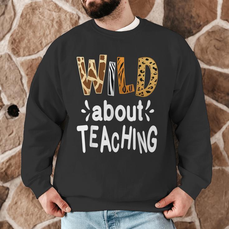 Wild About Teaching Teacher Student First Day Of School Men Graphic Sweatshirt, novelty gifts, funny gifts Wild About Teaching Teacher Student First Day Of School Men Graphic Sweatshirt, novelty gifts, funny gifts