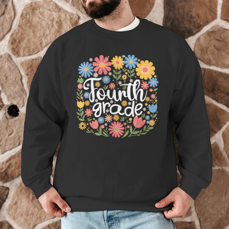 Wildflower 4th Fourth Grade Floral Back To School Teacher Men Graphic Sweatshirt, novelty gifts, funny gifts Wildflower 4th Fourth Grade Floral Back To School Teacher Men Graphic Sweatshirt, novelty gifts, funny gifts