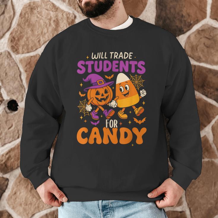 Will Trade Students For Candy Shirt Fun Candy Corn Teacher Men Graphic Sweatshirt, novelty gifts, funny gifts Will Trade Students For Candy Shirt Fun Candy Corn Teacher Men Graphic Sweatshirt, novelty gifts, funny gifts