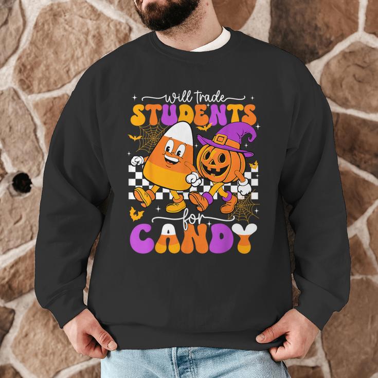 Will Trade Students For Candy Teacher Halloween Men Graphic Sweatshirt, novelty gifts, funny gifts Will Trade Students For Candy Teacher Halloween Men Graphic Sweatshirt, novelty gifts, funny gifts