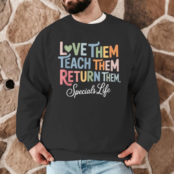 Women Teach Them Love Them Return Them Specials Teacher Life Men Graphic Sweatshirt, novelty gifts, funny gifts Women Teach Them Love Them Return Them Specials Teacher Life Men Graphic Sweatshirt, novelty gifts, funny gifts