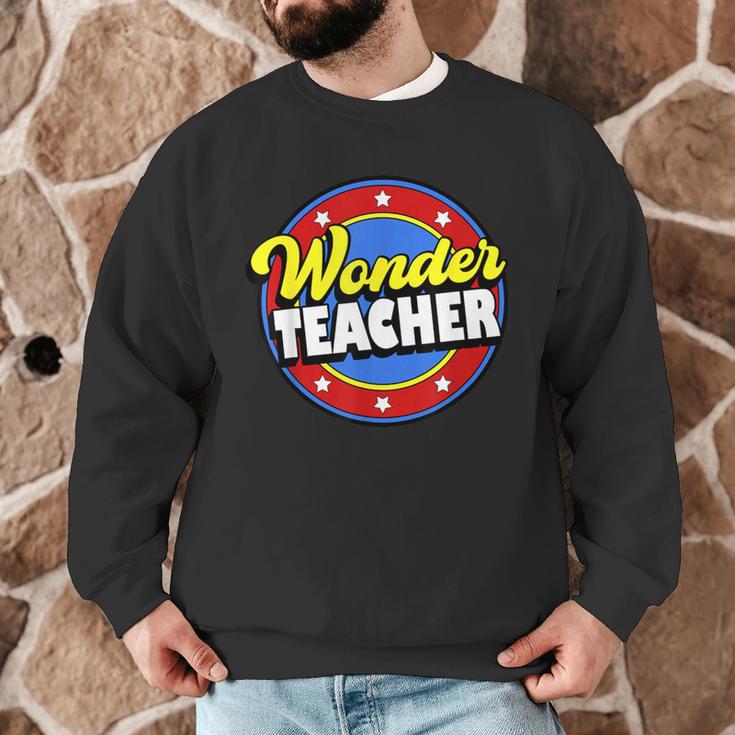Wonder Teacher Super Woman Power Superhero Back To School Men Graphic Sweatshirt, novelty gifts, funny gifts Wonder Teacher Super Woman Power Superhero Back To School Men Graphic Sweatshirt, novelty gifts, funny gifts