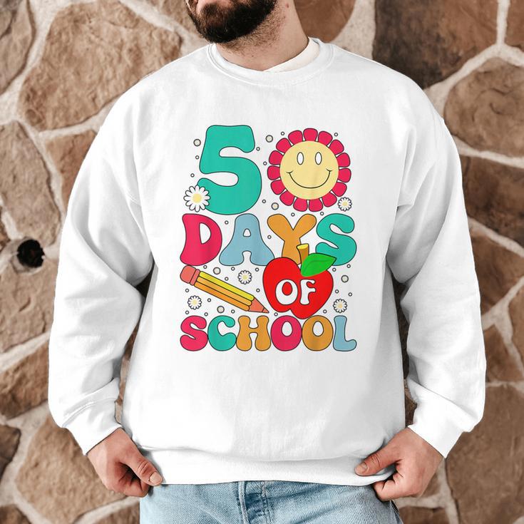 50 Days Of School Teacher Happy 50th Day Of School Kids Men Graphic Sweatshirt, novelty gifts, funny gifts 50 Days Of School Teacher Happy 50th Day Of School Kids Men Graphic Sweatshirt, novelty gifts, funny gifts