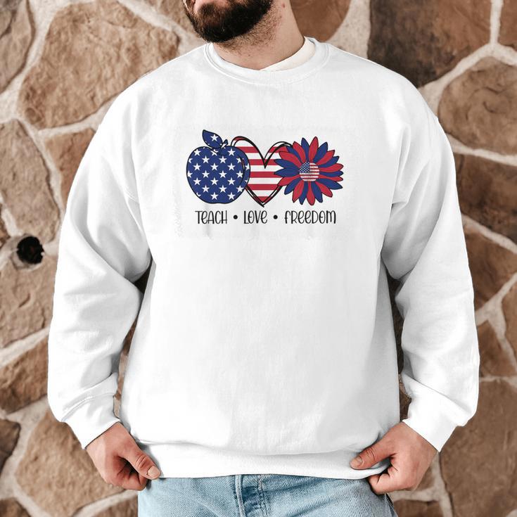American Flag Teach Love Freedom Preschool Teacher 4th July Men Graphic Sweatshirt, novelty gifts, funny gifts American Flag Teach Love Freedom Preschool Teacher 4th July Men Graphic Sweatshirt, novelty gifts, funny gifts