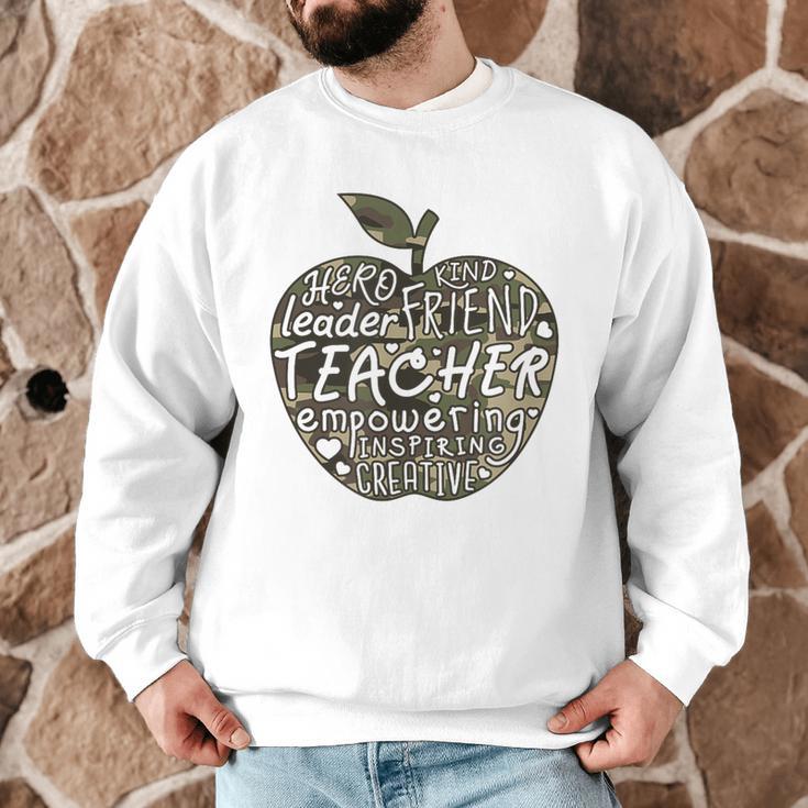Apple Camoflauge Clothing Camo Student Teacher Cute School Men Graphic Sweatshirt, novelty gifts, funny gifts Apple Camoflauge Clothing Camo Student Teacher Cute School Men Graphic Sweatshirt, novelty gifts, funny gifts