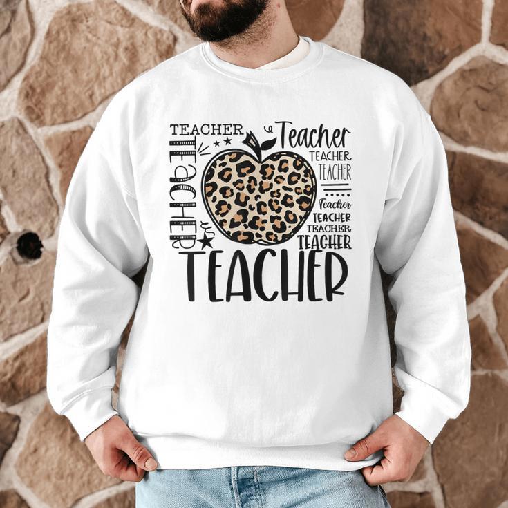 Back To School Teacher Life Apple Leopard Teacher Women Men Graphic Sweatshirt, novelty gifts, funny gifts Back To School Teacher Life Apple Leopard Teacher Women Men Graphic Sweatshirt, novelty gifts, funny gifts