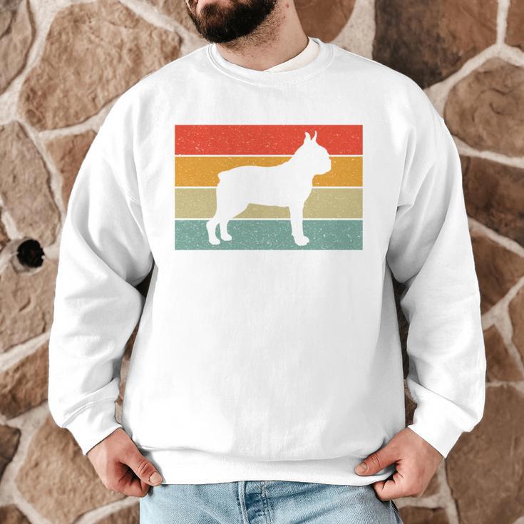 Boston Terrier Dog Lover Retro Vintage Cool For Dog Owner Men Graphic Sweatshirt, novelty gifts, funny gifts