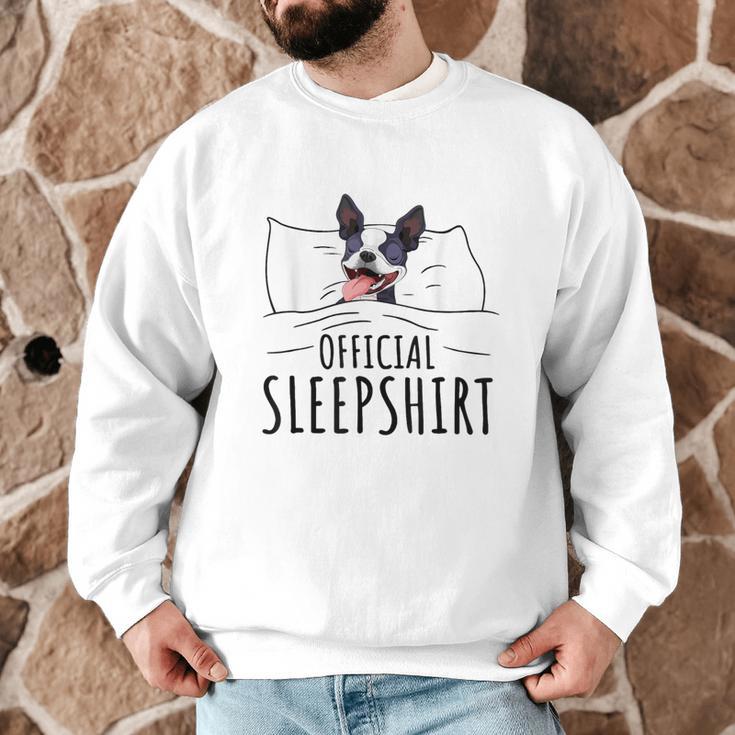 Boston Terrier Dog Lovers Sleepshirt Apparel Men Women Men Graphic Sweatshirt, novelty gifts, funny gifts