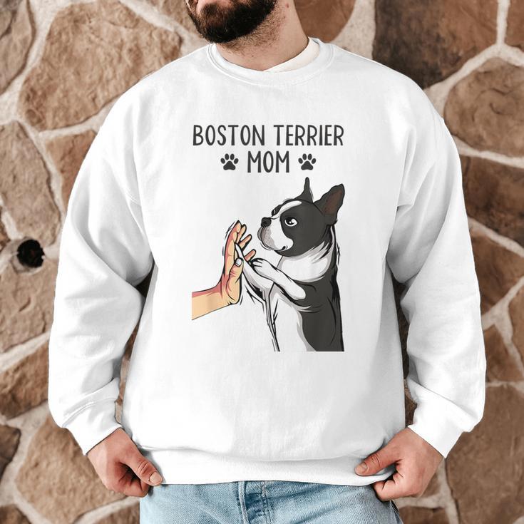 Boston Terrier Mom Dogs Mum Woman Men Graphic Sweatshirt, novelty gifts, funny gifts