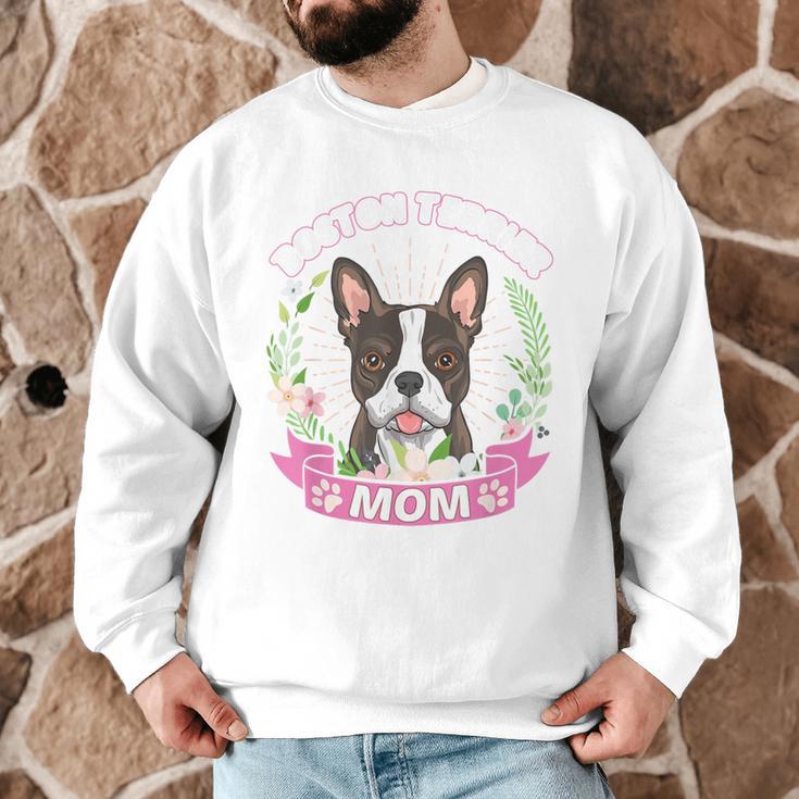 Boston Terrier Mom Mother's Day Men Graphic Sweatshirt, novelty gifts, funny gifts