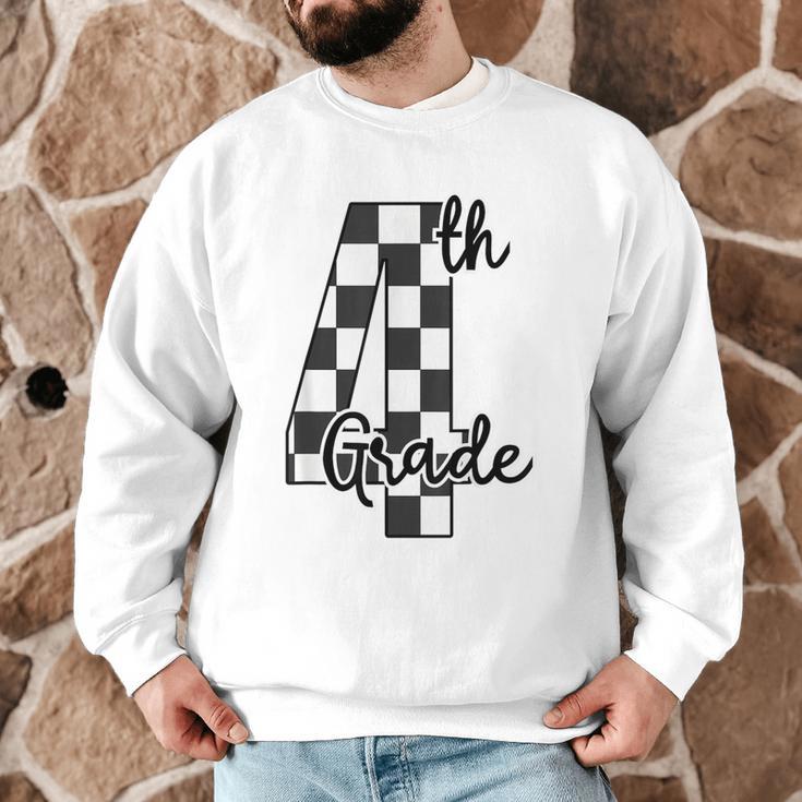 Checkered Fourth Grade Back To School Teachers Students Men Graphic Sweatshirt, novelty gifts, funny gifts Checkered Fourth Grade Back To School Teachers Students Men Graphic Sweatshirt, novelty gifts, funny gifts