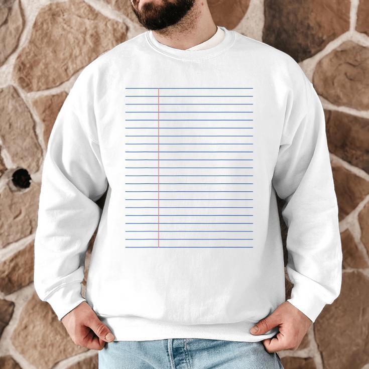 Colleged Ruled Paper Lined Writer Student Professor Teacher Men Graphic Sweatshirt, novelty gifts, funny gifts Colleged Ruled Paper Lined Writer Student Professor Teacher Men Graphic Sweatshirt, novelty gifts, funny gifts