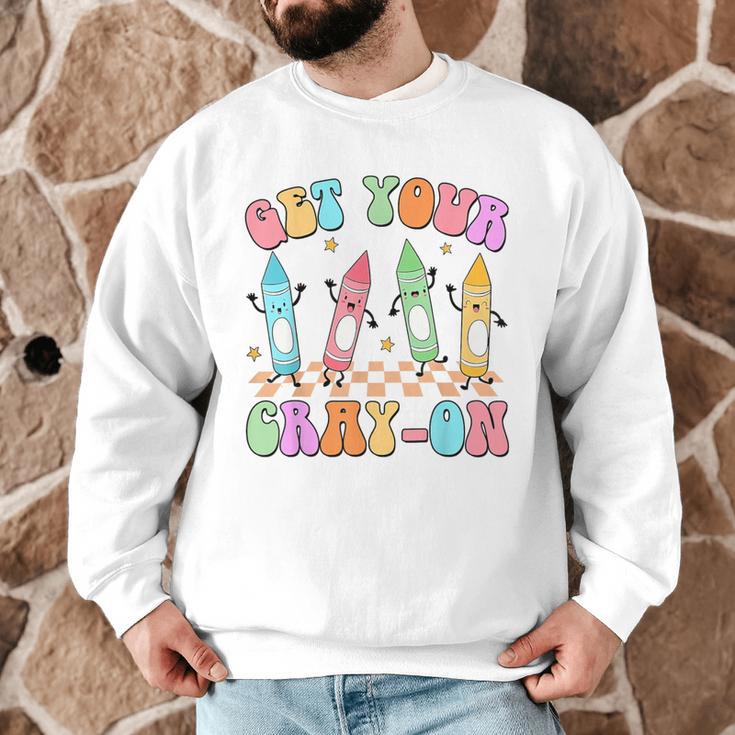 Get Your Cray-On Preschool Teacher Kindergarten Teacher Men Graphic Sweatshirt, novelty gifts, funny gifts Get Your Cray-On Preschool Teacher Kindergarten Teacher Men Graphic Sweatshirt, novelty gifts, funny gifts