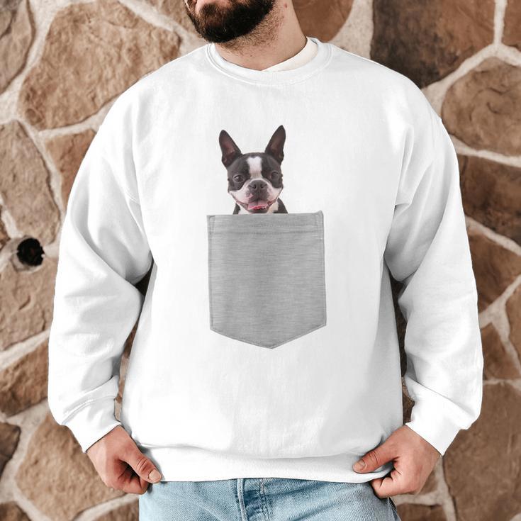 Dog In Your Pocket Boston Terrier For Men Women Girls Kids Men Graphic Sweatshirt, novelty gifts, funny gifts