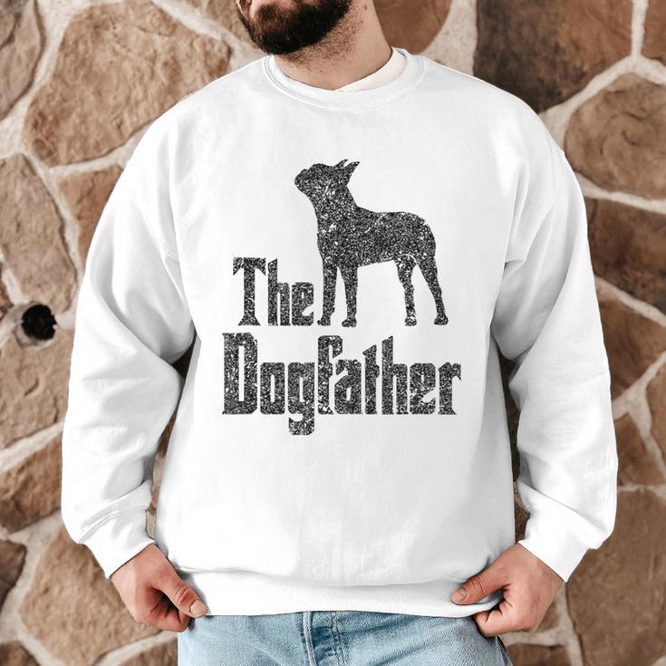The Dogfather Boston Terrier Dog Funny Dog Gift T-Shirt For Men Women Girls Kids Men Graphic Sweatshirt, novelty gifts, funny gifts