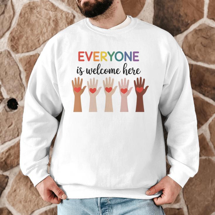 Everyone Is Welcome Here Idaho Teacher Men Graphic Sweatshirt, novelty gifts, funny gifts Everyone Is Welcome Here Idaho Teacher Men Graphic Sweatshirt, novelty gifts, funny gifts