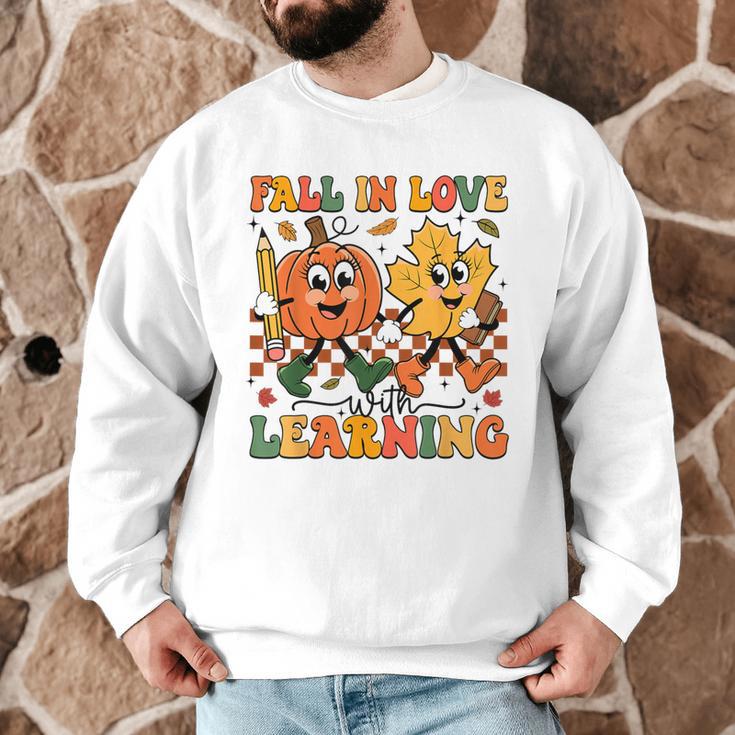 Fall In Love With Learning Thanksgiving Teacher Student Men Graphic Sweatshirt, novelty gifts, funny gifts Fall In Love With Learning Thanksgiving Teacher Student Men Graphic Sweatshirt, novelty gifts, funny gifts