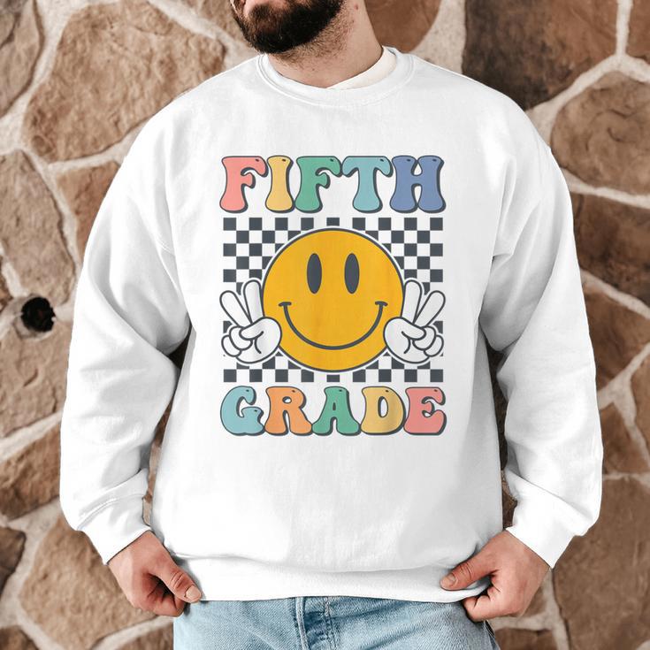 Fifth Grade Team Teachers Boys Girls Retro Smile 5th Grade Men Graphic Sweatshirt, novelty gifts, funny gifts Fifth Grade Team Teachers Boys Girls Retro Smile 5th Grade Men Graphic Sweatshirt, novelty gifts, funny gifts
