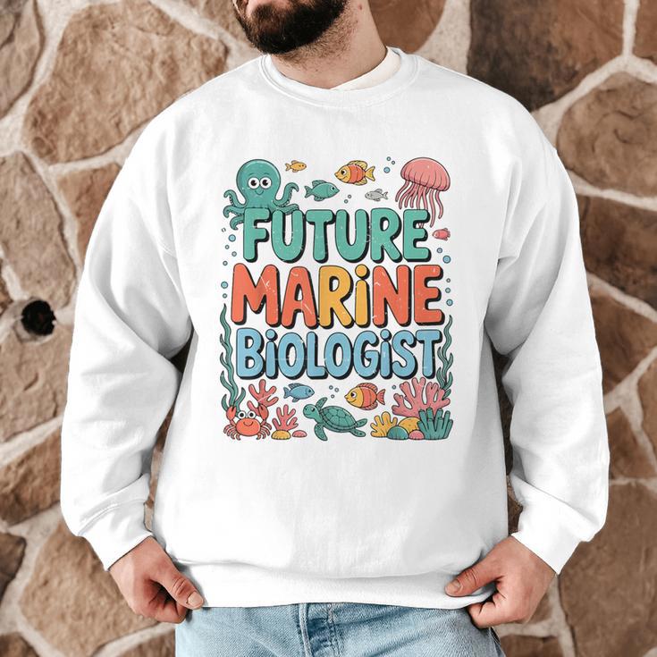 Future Marine Biologist Student Biology Teacher Kids Men Graphic Sweatshirt, novelty gifts, funny gifts