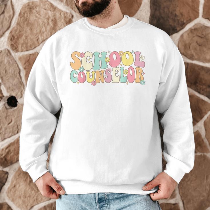 Groovy School Counselor Back To School Teacher Counseling Men Graphic Sweatshirt, novelty gifts, funny gifts Groovy School Counselor Back To School Teacher Counseling Men Graphic Sweatshirt, novelty gifts, funny gifts