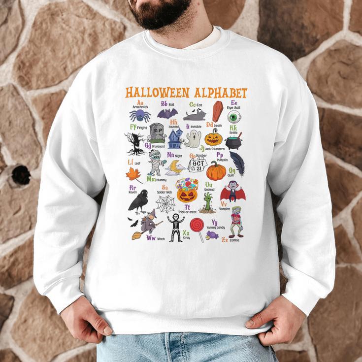 Halloween Alphabet ABCs Learning Kindergarten Teacher Men Graphic Sweatshirt, novelty gifts, funny gifts Halloween Alphabet ABCs Learning Kindergarten Teacher Men Graphic Sweatshirt, novelty gifts, funny gifts