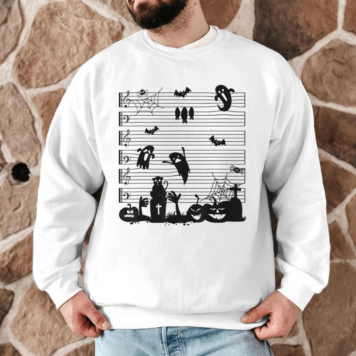 Halloween Music Note Clefs Spooky Ghost For Music Teacher Men Graphic Sweatshirt, novelty gifts, funny gifts Halloween Music Note Clefs Spooky Ghost For Music Teacher Men Graphic Sweatshirt, novelty gifts, funny gifts