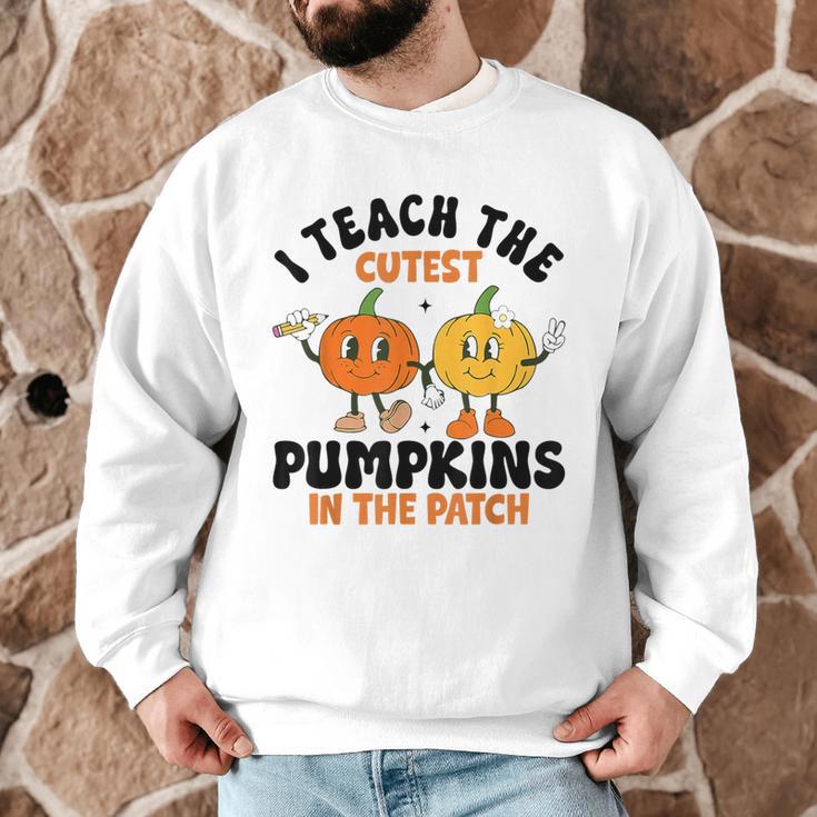 Halloween Teacher I Teach The Cutest Pumpkins In The Patch Men Graphic Sweatshirt, novelty gifts, funny gifts Halloween Teacher I Teach The Cutest Pumpkins In The Patch Men Graphic Sweatshirt, novelty gifts, funny gifts