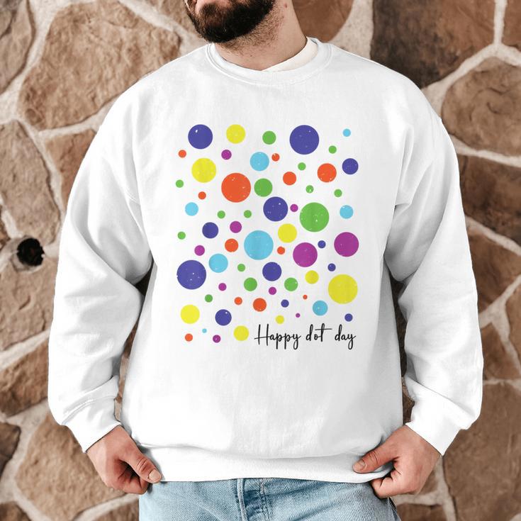 Happy Dot Day 2025 Polka Dot Boys Girls Kids Teacher Dot Day Men Graphic Sweatshirt, novelty gifts, funny gifts Happy Dot Day 2025 Polka Dot Boys Girls Kids Teacher Dot Day Men Graphic Sweatshirt, novelty gifts, funny gifts