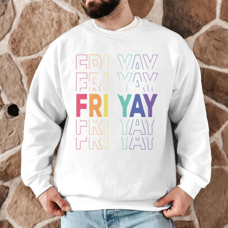 Happy Fri Yay Teacher Friday Saying Men Graphic Sweatshirt, novelty gifts, funny gifts Happy Fri Yay Teacher Friday Saying Men Graphic Sweatshirt, novelty gifts, funny gifts