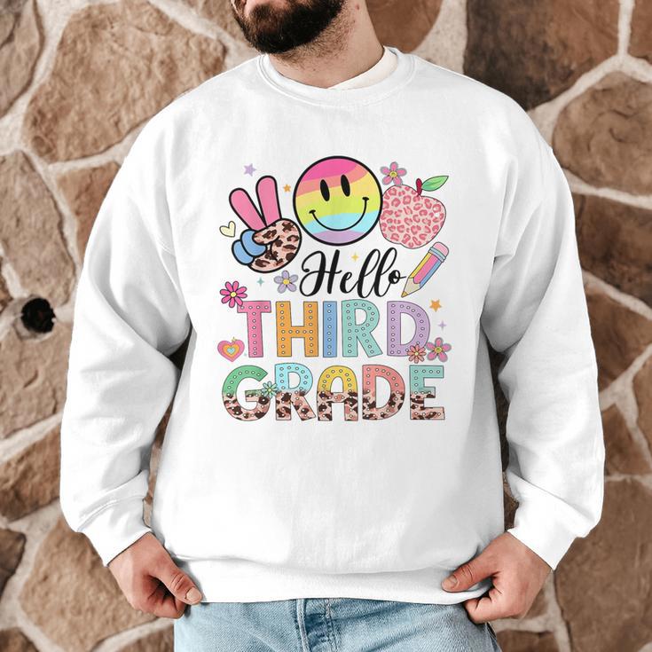 Hello 3rd Grade Boy Girl Teacher Back To School 3rd Grade Men Graphic Sweatshirt, novelty gifts, funny gifts