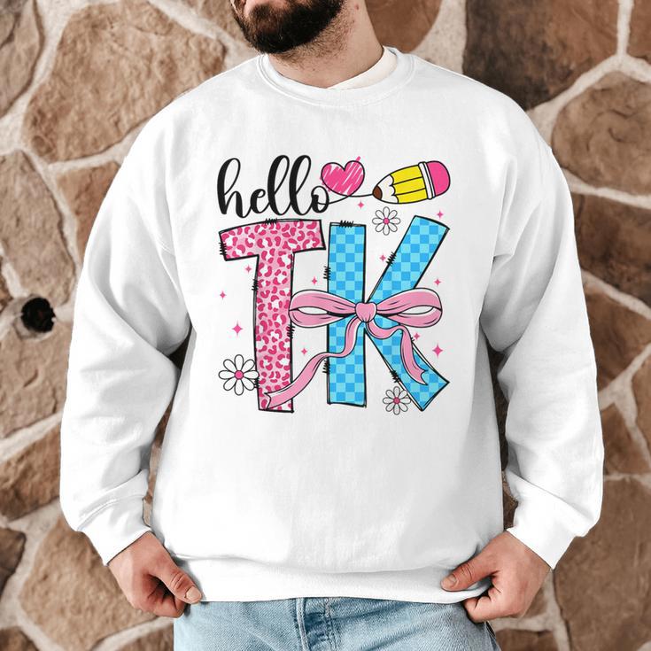 Hello TK Transitional Kindergarten Back To School Teacher Men Graphic Sweatshirt, novelty gifts, funny gifts Hello TK Transitional Kindergarten Back To School Teacher Men Graphic Sweatshirt, novelty gifts, funny gifts