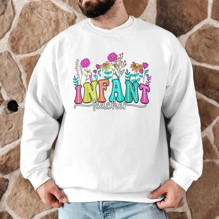 Infant Teacher Floral First Day Back To School Teaching Men Graphic Sweatshirt, novelty gifts, funny gifts Infant Teacher Floral First Day Back To School Teaching Men Graphic Sweatshirt, novelty gifts, funny gifts