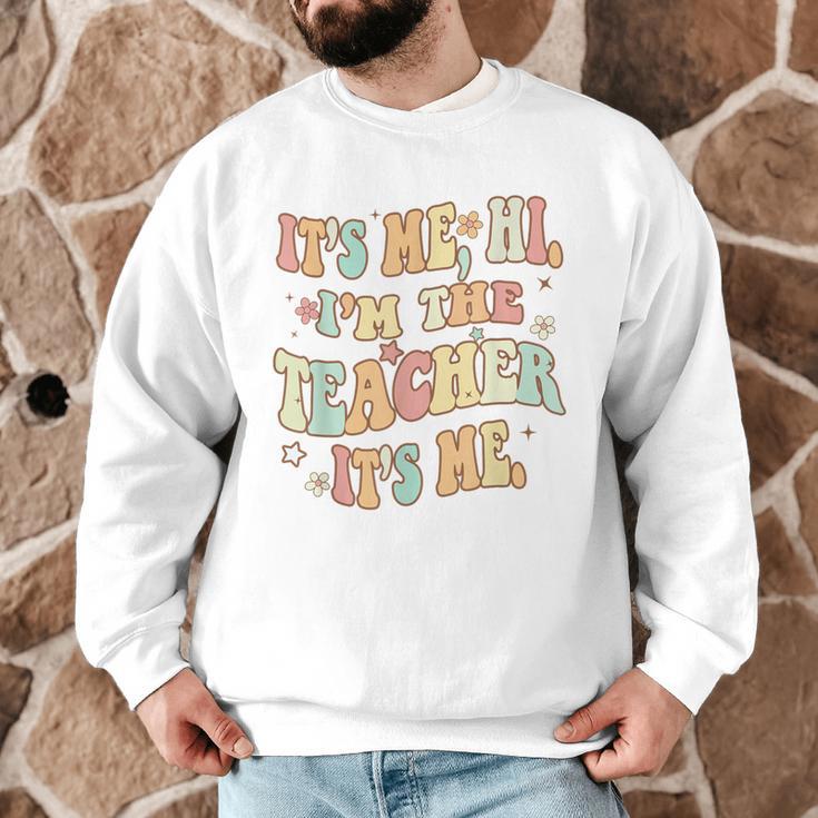 It's Me Hi I'm The Teacher It's Me Groovy Teacher Men Graphic Sweatshirt, novelty gifts, funny gifts It's Me Hi I'm The Teacher It's Me Groovy Teacher Men Graphic Sweatshirt, novelty gifts, funny gifts