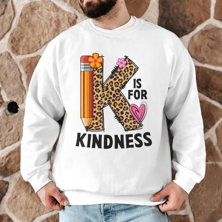 K Is For Kindness Unity Day Teacher Kids Men Graphic Sweatshirt, novelty gifts, funny gifts K Is For Kindness Unity Day Teacher Kids Men Graphic Sweatshirt, novelty gifts, funny gifts