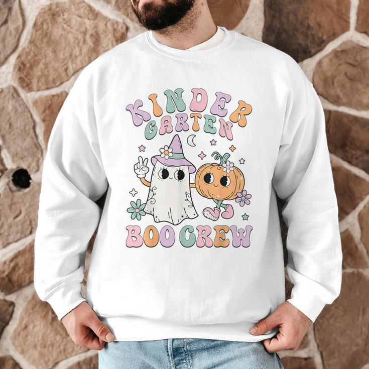 Kindergarten Boo Crew Halloween Floral Ghost Kinder Teacher Men Graphic Sweatshirt, novelty gifts, funny gifts Kindergarten Boo Crew Halloween Floral Ghost Kinder Teacher Men Graphic Sweatshirt, novelty gifts, funny gifts